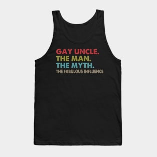 Gay Uncle Man Myth The Fabulous Influence Tank Top